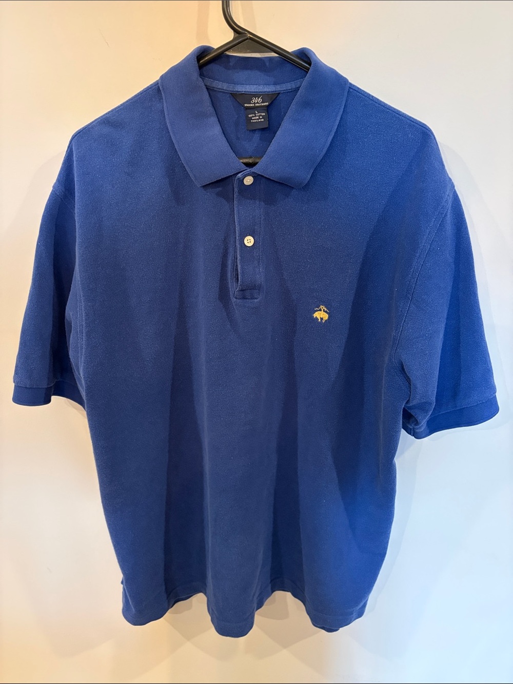Brooks Brothers Royal Blue Polo shirt with Gold Logo Men’s L